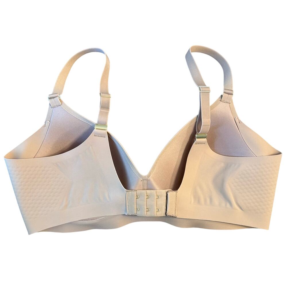 Honeylove CloudEmbrace Wireless T-Shirt Bra Intimates Sand Beige Women's 36C - Picture 2 of 5